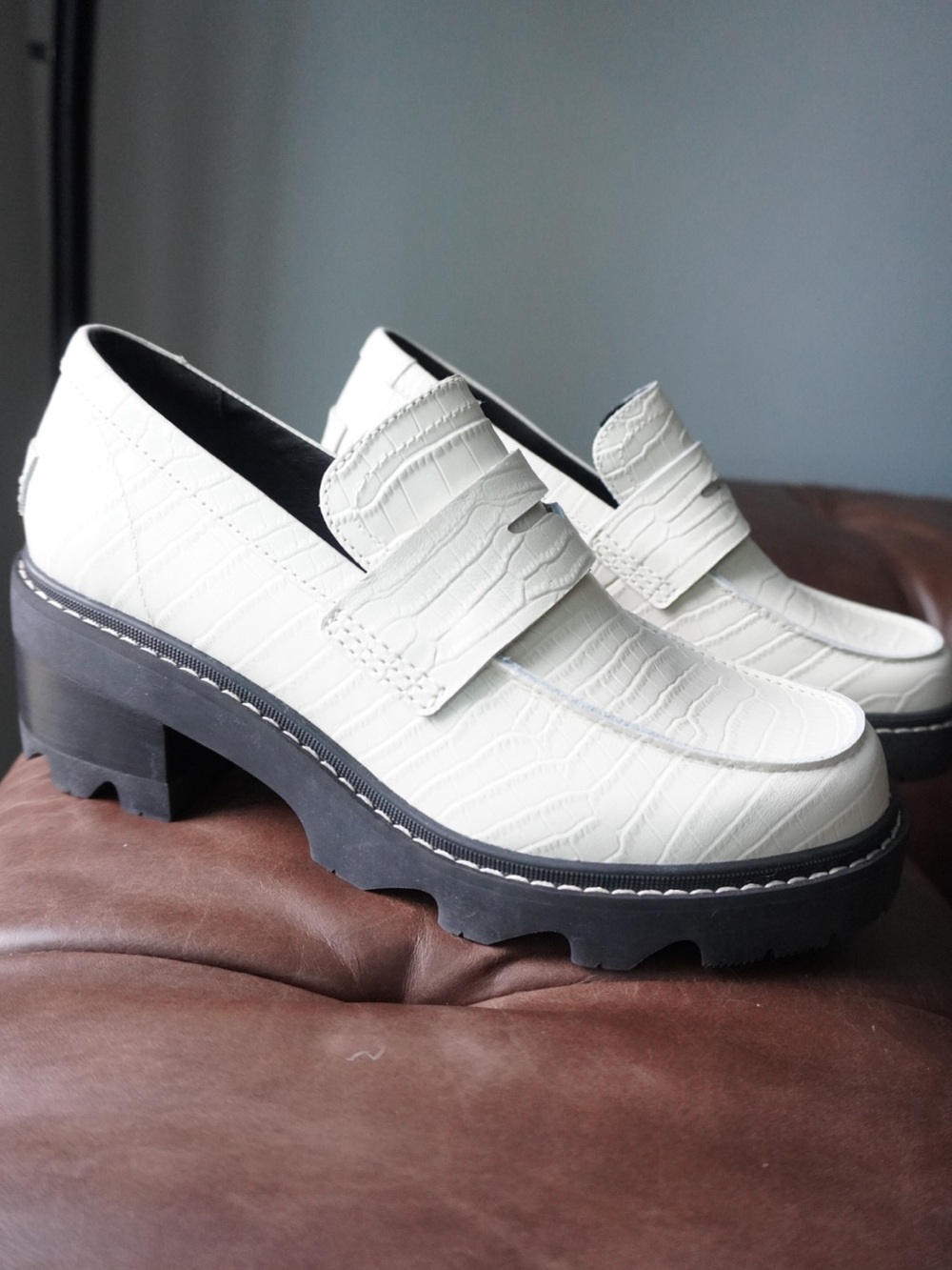 Sorel JOAN NOW™ City Women's Loafer Leather 9.5 White NEW